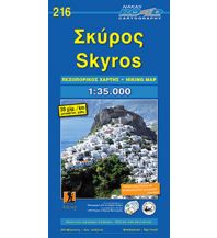 Straßenkarten Griechenland Road Editions Hiking Map 216, Skýros 1:35.000 Road Editions