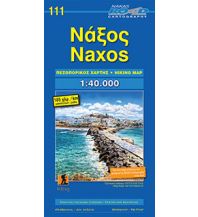Hiking Maps Aegean Islands Road Editions Hiking Map 111, Náxos 1:40.000 Orama Editions
