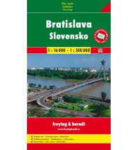 Stadtpläne Freytag Prag Stadtplan - Bratislava (Pressburg) und Slowakei - Stadtplan 1:16.000/1:500.000 Shocart