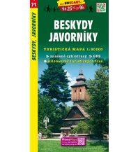 Hiking Maps Czech Republic SHOcart Wanderkarte 71, Beskydy, Javorníky 1:50.000 Shocart