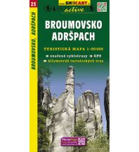 Wanderkarten Tschechien SHOCart Wanderkarte 25, Broumovosko/Braunauer Ländchen, Adršpach/Adersbach 1:50.000 Shocart