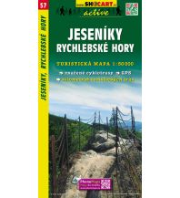 Wanderkarten Tschechien SHOcart Wanderkarte 57, Jeseníky/Altvatergebirge, Rychlebské Hory/Reichensteiner Gebirge 1:50.000 Shocart