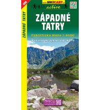 Wanderkarten Slowakei SHOcart Wanderkarte 1096, Západné Tatry/Westliche Tatra 1:50.000 Shocart