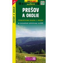 Hiking Maps Slovakia SHOcart Wanderkarte 1112, Prešov a okolie 1:50.000 Shocart