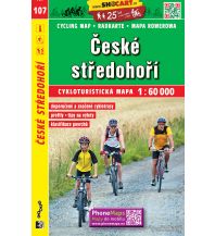 Radkarten SHOcart Cycling Map 107 Tschechien - Ceske stredohori 1:60.000 Shocart