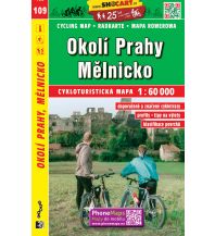 Radkarten SHOcart Cycling Map 109 Tschechien - Okoli Prahy, Melnicko 1:60.000 Shocart