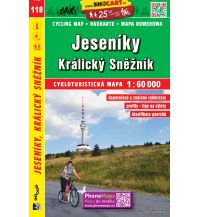 Radkarten SHOcart Cycling Map 118 Tschechien - Jeseniky 1:60.000 Shocart