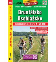 Radkarten SHOcart Cycling Map 119 Tschechien - Bruntalsko, Osoblazsko 1:60.000 Shocart