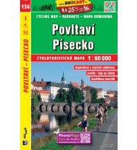 Radkarten SHOcart Cycling Map 136 Tschechien - Povltavi Pisecko 1:60.000 Shocart