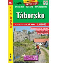 Cycling Maps SHOcart Cycling Map 137 Tschechien - Taborsko 1:60.000 Shocart