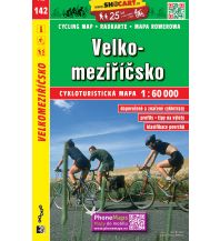 Radkarten SHOcart Cycling Map 142 Tschechien - Velkomeziricsko 1:60.000 Shocart