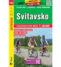 Radkarten SHOcart Cycling Map 143 Tschechien - Svitavsko 1:60.000 Shocart