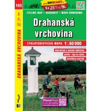 Radkarten Shocart Cycling Map 145 Tschechien - Drahanska Vrchovina 1:60.000 Shocart