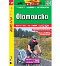 Cycling Maps Shocart Cycling Map 147 Tschechien - Olomoucko/Olmütz 1:60.000 Shocart