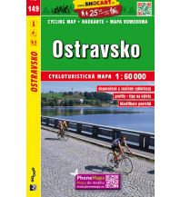 Cycling Maps SHOcart-Radkarte 149, Ostravsko 1:60.000 Shocart