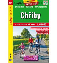 Cycling Maps SHOcart-Radkarte 151, Chřiby/Marsgebirge 1:60.000 Shocart