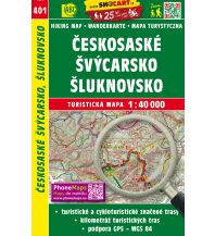 Hiking Maps Czech Republic SHOcart Wanderkarte 401, Českosaské Švýcarsko/Böhmische Schweiz, Šluknovsko/Schluckenau 1:40.000 Shocart