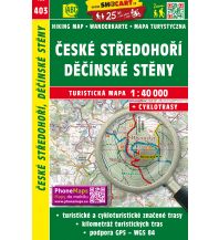 Wanderkarten Tschechien Ceske stredohori, Decinske steny 1:40.000 Shocart