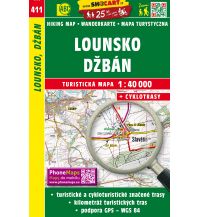 Wanderkarten Tschechien SHOCart WK 411 Tschechien - Lounsko, Dzban 1:40.000 Shocart