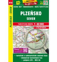 Wanderkarten Tschechien SHOcart Wanderkarte 414, Plzeňsko/Pilsen - Sever/Nord 1:40.000 Shocart