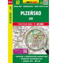 Hiking Maps Czech Republic SHOCart WK 415 Tschechien - Plzensko Jih 1:40.000 Shocart