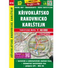 Wanderkarten Krivoklatsko, Rakovnicko, Karlstejn 1:40.000 Shocart