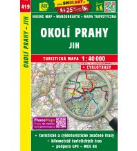 Wanderkarten Okoli Prahy Jih 1:40.000 Shocart