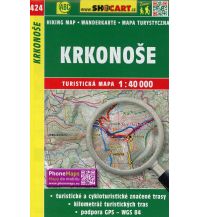 Hiking Maps Czech Republic SHOcart Wanderkarte 424, Krkonoše/Riesengebirge 1:40.000 Shocart