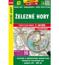 Wanderkarten Tschechien Zelezne Hory 1:40.000 Shocart