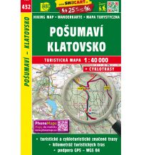 Wanderkarten Tschechien SHOcart Wanderkarte 432, Pošumaví/Böhmerwald-Vorgebirge, Klatovsko/Klattau 1:40.000 Shocart