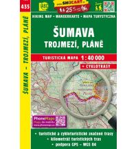 Hiking Maps Czech Republic SHOcart Wanderkarte 435, Šumava/Böhmerwald, Trojmezí/Dreiländereck, Pláně 1:40.000 Shocart