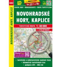 Hiking Maps Upper Austria SHOcart Wanderkarte 442, Novohradské hory/Gratzener Bergland, Kaplice/Kaplitz 1:40.000 Shocart