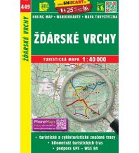 Hiking Maps Czech Republic SHOCart WK 449 Tschechien - Zdarske vrchy 1:40.000 Shocart
