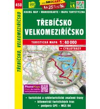Hiking Maps Czech Republic SHOcart Wanderkarte 450, Třebíčsko, Velkomeziříčsko 1:40.000 Shocart
