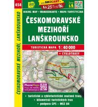 Hiking Maps Czech Republic SHOCart WK 454 Tschechien - Ceskomoravske Mezihori Lanskrounsko 1:40.000 Shocart
