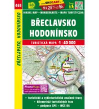 Wanderkarten Tschechien SHOcart Wander- und Fahrradkarte 465, Břeclavsko/Lundenburg, Hodonínsko/Göding 1:40.000 Shocart