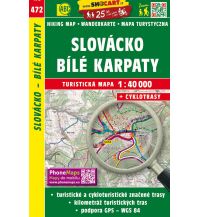 Wanderkarten Tschechien SHOcart Wanderkarte 472, Slovácko, Bílé Karpaty/Weiße Karpaten 1:40.000 Shocart