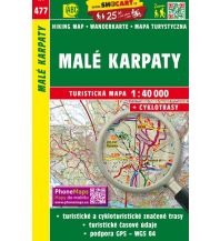Hiking Maps Slovakia SHOcart Wanderkarte 477, Malé Karpaty/Kleine Karpaten 1:40.000 Shocart