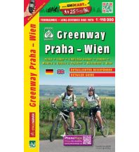 Radkarten Fernradweg-Karte Greenway Praha/Prag - Wien 1:110.000 Shocart