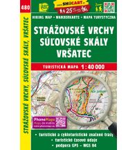 Wanderkarten Slowakei SHOcart Wanderkarte 480, Strážovské vrchy, Sulovské skály, Vršatec 1:40.000  Shocart
