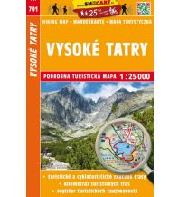 Wanderkarten Tschechien SHOcart-Wanderkarte 701, Vysoké Tatry/Hohe Tatra 1:25.000 Shocart