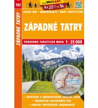 Wanderkarten Slowakei SHOcart-Wanderkarte 702, Západné Tatry/Westliche Tatra 1:25.000 Shocart