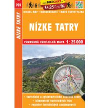 Hiking Maps Slovakia SHOcart-Wanderkarte 703, Nízke Tatry/Niedere Tatra 1:25.000 Shocart