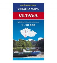 Canoeing Kartografie Praha Paddelkarte Vltava/Moldau 1:50.000 Kartografie Praha
