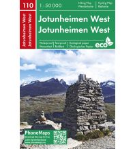 Wanderkarten Skandinavien PhoneMaps Wander- und Radkarte 110, Jotunheimen West 1:50.000 PHONEMAPS