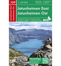 Wanderkarten Skandinavien PhoneMaps Wander- und Radkarte 109, Jotunheimen Ost 1:50.000 PHONEMAPS