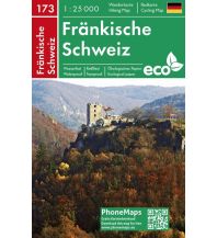 Wanderkarten Bayern PhoneMaps Wander- & Radkarte 173, Fränkische Schweiz 1:25.000 PHONEMAPS