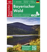 Wanderkarten Tschechien PhoneMaps Wander- & Radkarte 181, Bayerischer Wald 1:50.000 PHONEMAPS