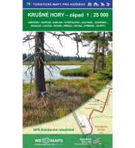 Hiking Maps Saxony Geodézie-Karte 74, Krušné hory/Erzgebirge - zapad/West 1:25.000 Geodézie