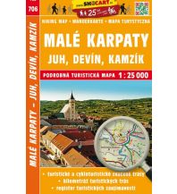 Hiking Maps Slovakia SHOcart-Wanderkarte 706, Malé Karpaty/Kleine Karpaten - Juh, Devín, Kamzík 1:25.000 Shocart